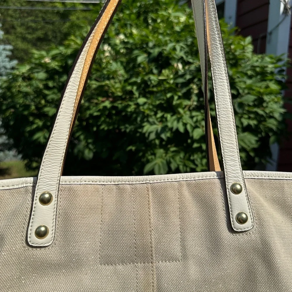 Coach x Pierre Le Tan 14962 Beach Umbrella Canvas Embellish Tote GUC 2010 - Picture 12 of 16
